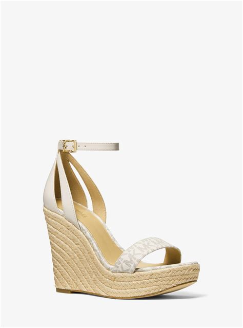 kimberly wedge michael kors|kimberly wedge leather sandals.